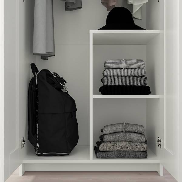 BRIMNES Kleiderschrank 2-türig, weiß, Großer Ausverkauf