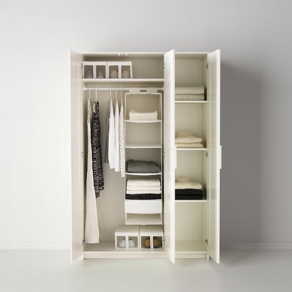 BRIMNES Kleiderschrank 3-türig, weiß, Flash Sale