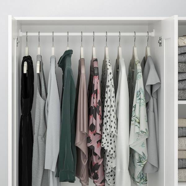 BRIMNES Kleiderschrank 3-türig, weiß, Flash Sale