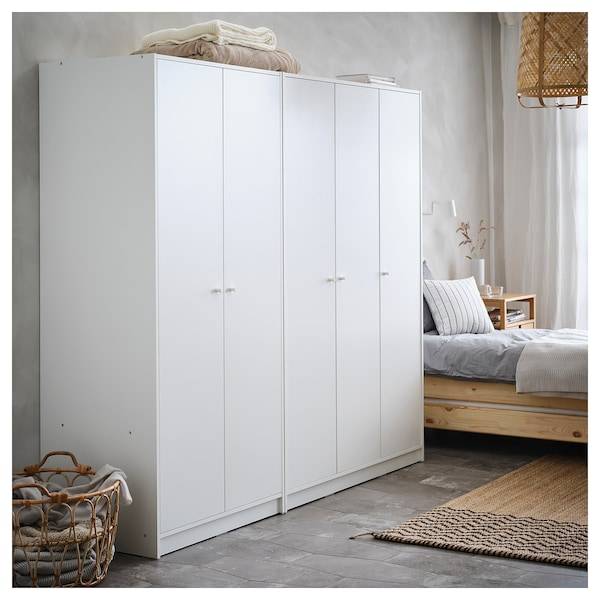 KLEPPSTAD Kleiderschrank mit 3 Türen, weiß, Online Shopping