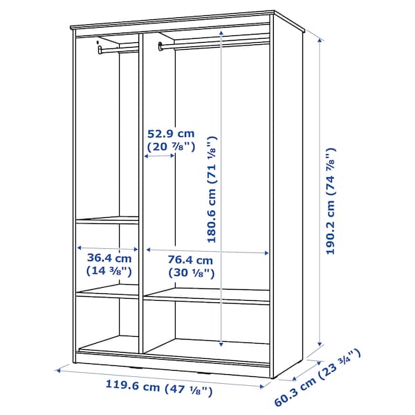 SONGESAND Kleiderschrank, weiß, Black Friday