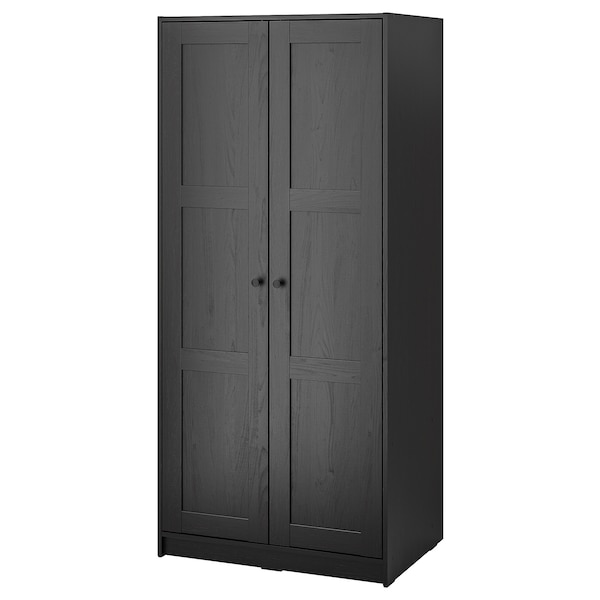 RAKKESTAD Schrank mit 2 Türen, schwarzbraun,