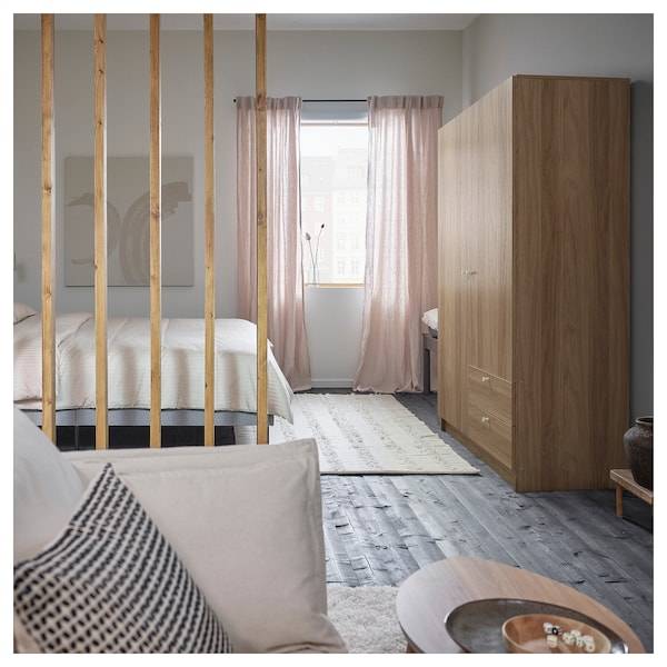 VILHATTEN Kleiderschrank m 2 Türen+2Schubl., Eichenachbildung, Valentinstagsangebot