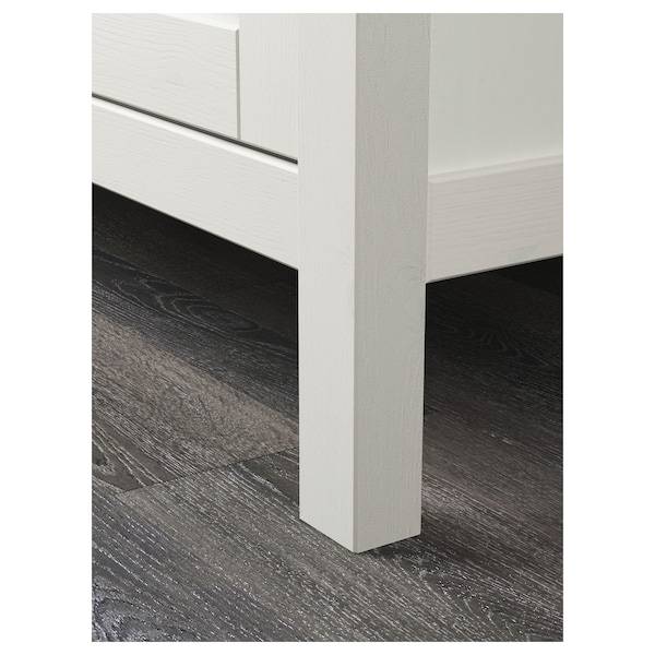 HEMNES Kleiderschrank mit 2 Schiebetüren, weiß gebeizt, Lagerräumung