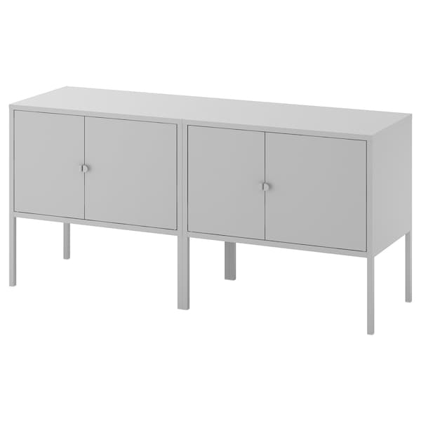 LIXHULT Schrankkombination, grau,