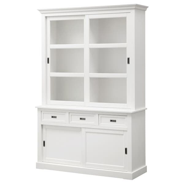 LARSFRID Büfett/Oberschrank, weiß,