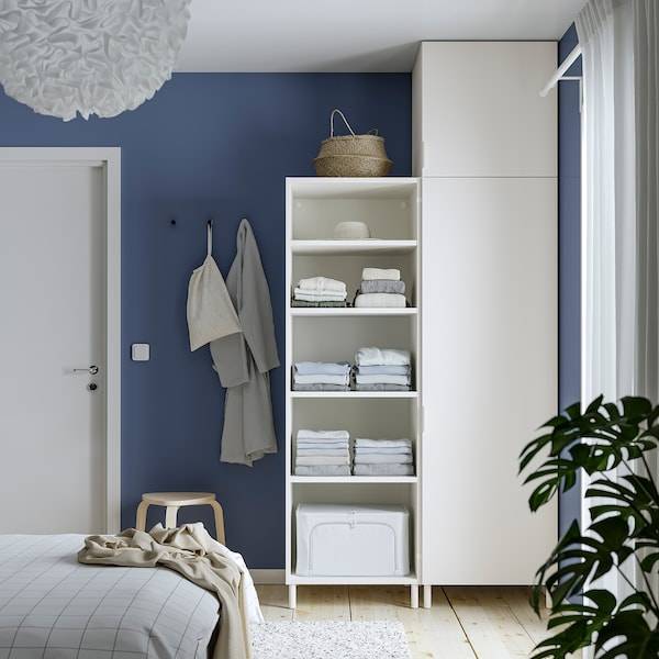 PLATSA Schrank mit 2 Türen, weiß/Fonnes weiß, Sonderangebot