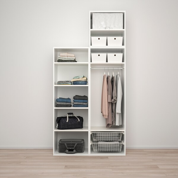 PLATSA Schrank mit 2 Türen, weiß/Fonnes weiß, Sonderangebot