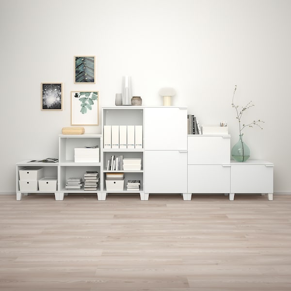 PLATSA Kleiderschrank mit 10 Türen, weiß/Fonnes weiß, Günstig kaufen