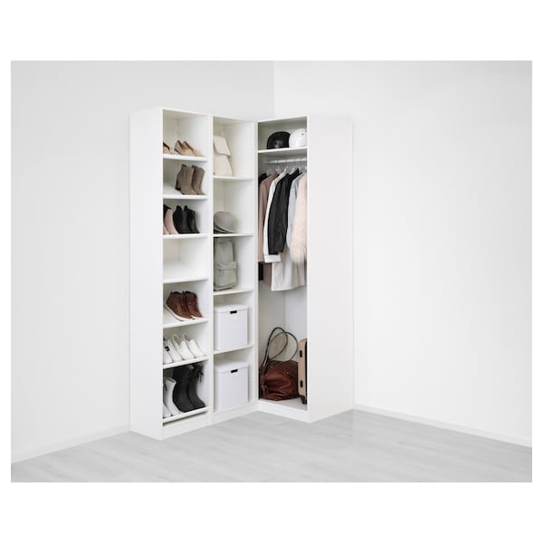 PAX / FLISBERGET Eckkleiderschrank, weiß/hellbeige, Begrenztes Angebot