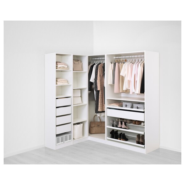 PAX Eckkleiderschrank, weiß, Preisnachlass