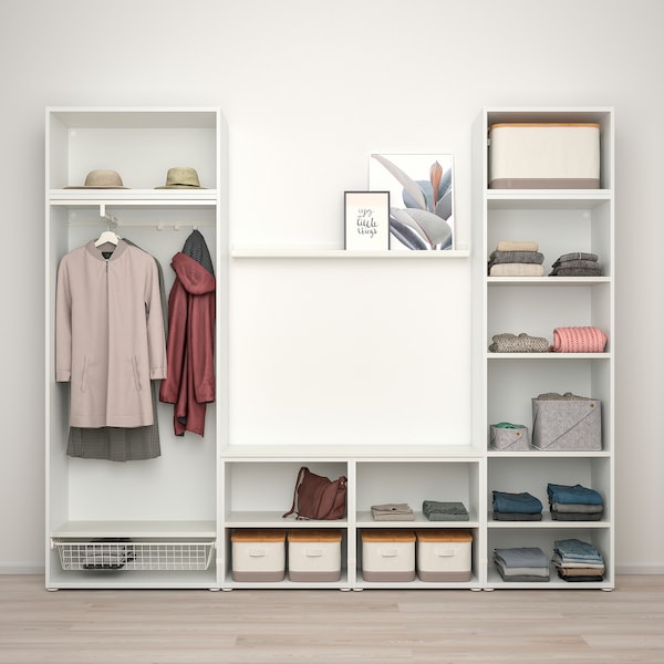 PLATSA Kleiderschrank mit 9 Türen, weiß STRAUMEN Spiegelglas/FONNES weiß, Neueste Stile