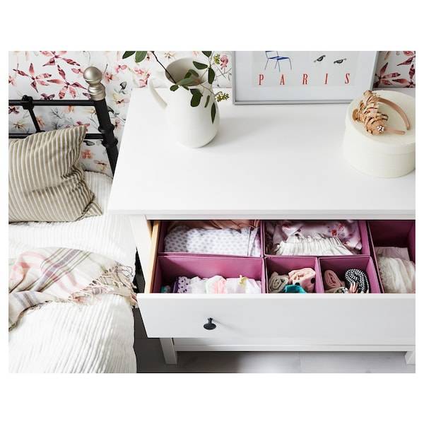 HEMNES Kommode mit 3 Schubladen, weiß gebeizt, Nur noch ein Tag übrig
