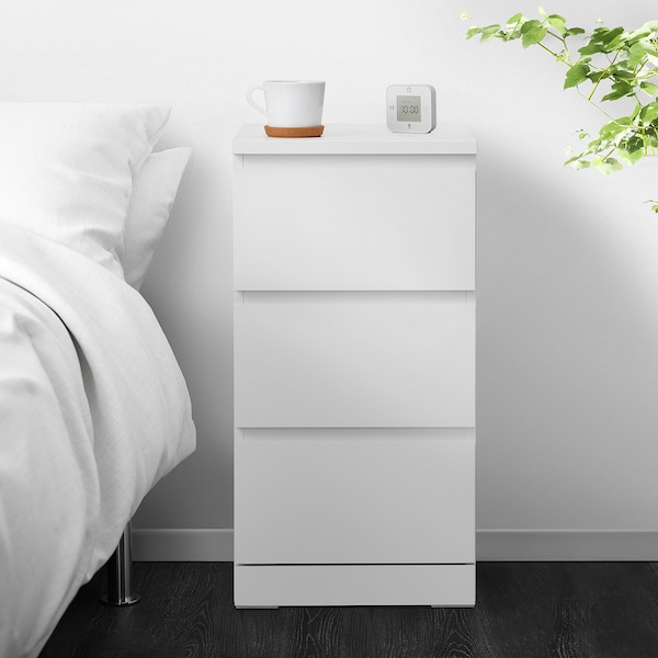 MALM Kommode mit 3 Schubladen, weiß, Fabrikladen