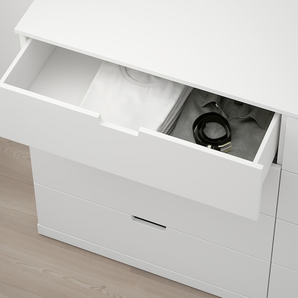 NORDLI Kommode mit 8 Schubladen, weiß, 50% Rabatt für begrenzte Zeit