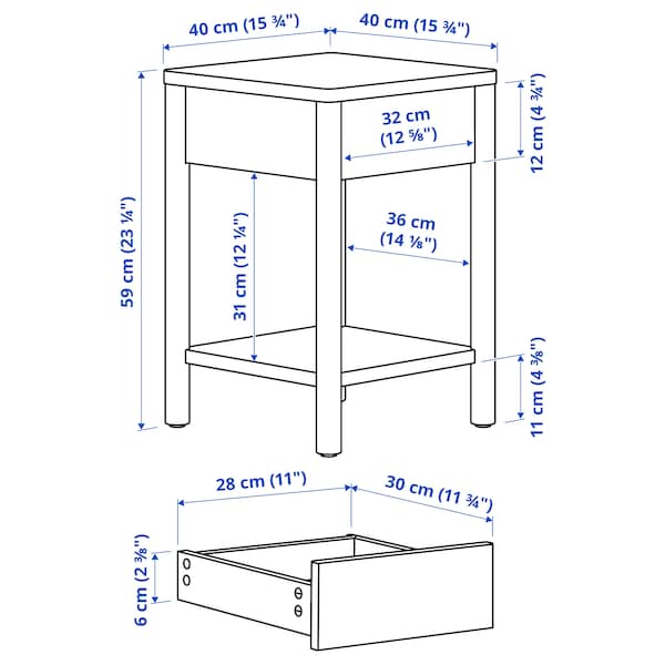 TONSTAD Ablagetisch, Eichenfurnier, Sonderangebot