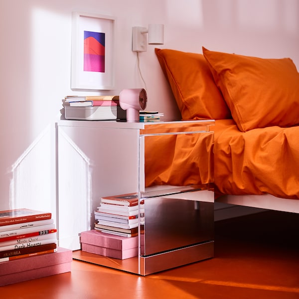 MALM Kommode mit 2 Schubladen, Spiegeleffekt, Flash Sale