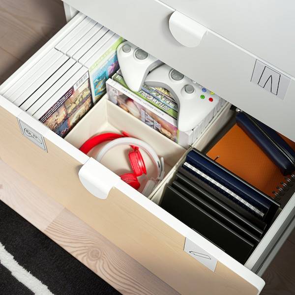 SMÅSTAD / PLATSA Kommode mit 3 Schubladen, weiß/Birke, Online Outlet