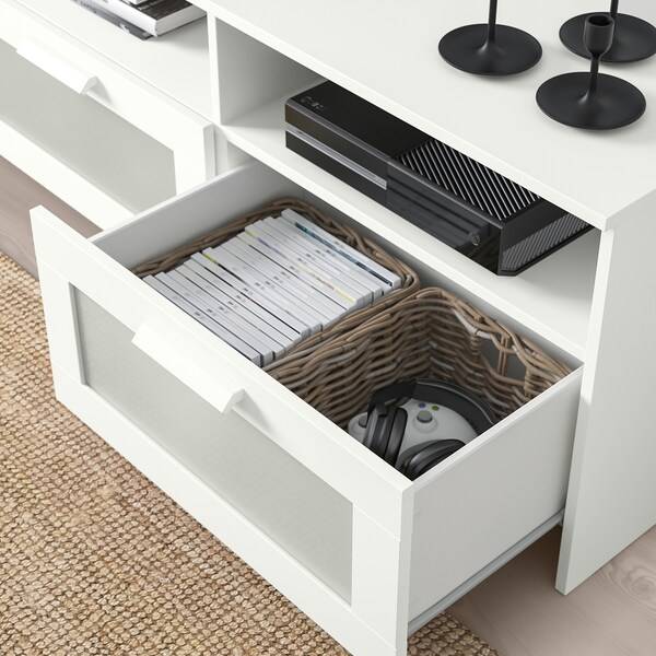 BRIMNES TV-Bank, weiß, im Angebot