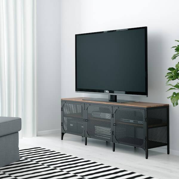 FJÄLLBO TV-Bank, schwarz, Kostenloser Versand