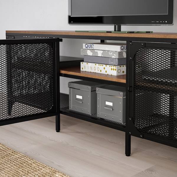FJÄLLBO TV-Bank, schwarz, Kostenloser Versand