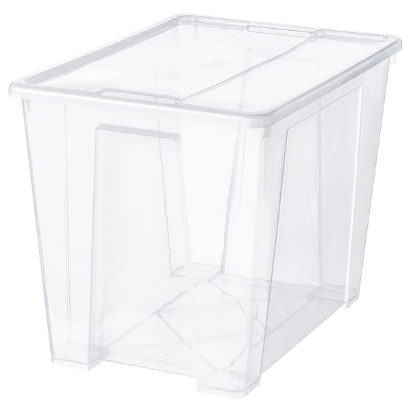 SAMLA Box mit Deckel, transparent,