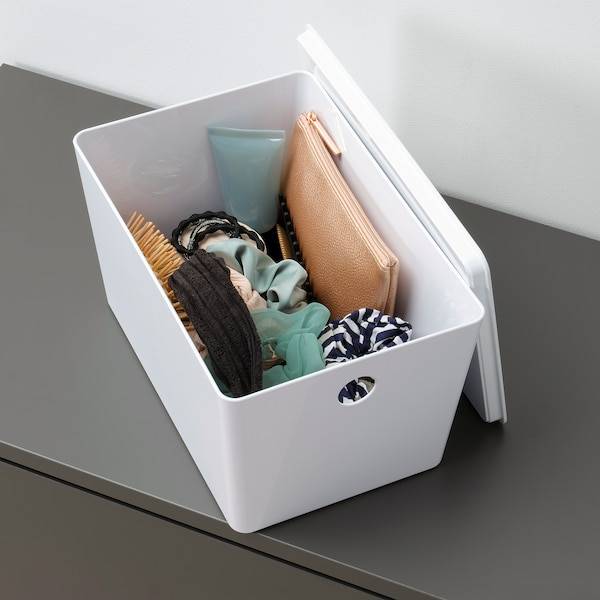 KUGGIS Box mit Deckel, weiß, Flash Sale