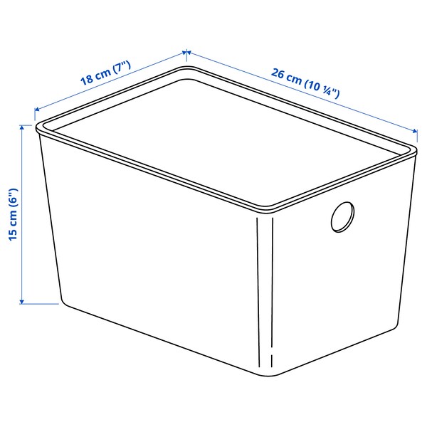 KUGGIS Box mit Deckel, weiß, Flash Sale