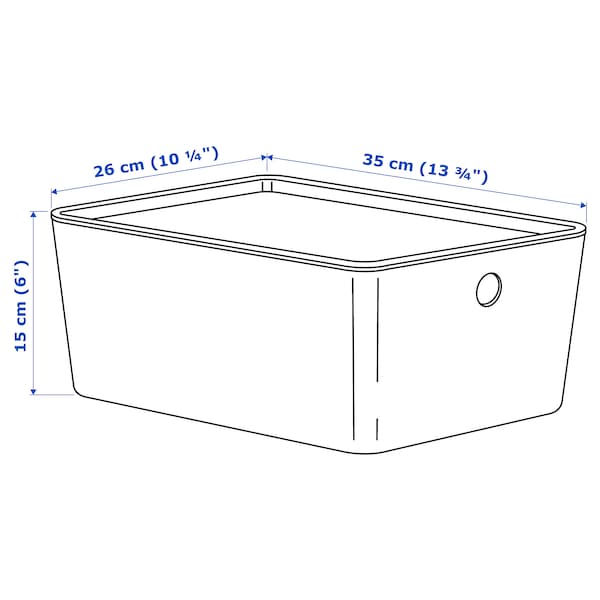 KUGGIS Box mit Deckel, weiß, Online Shopping