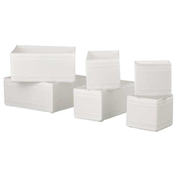 SKUBB Box 6er-Set, weiß Exklusivangebot