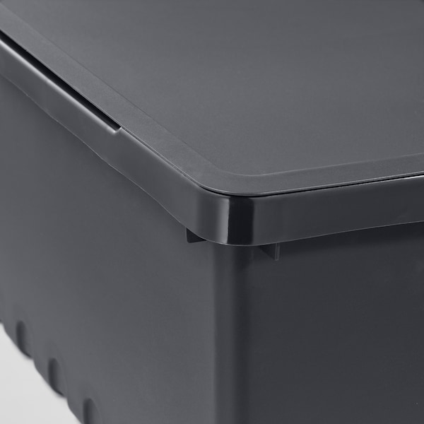 UPPSNOFSAD Box mit Deckel, schwarz, Preisnachlass