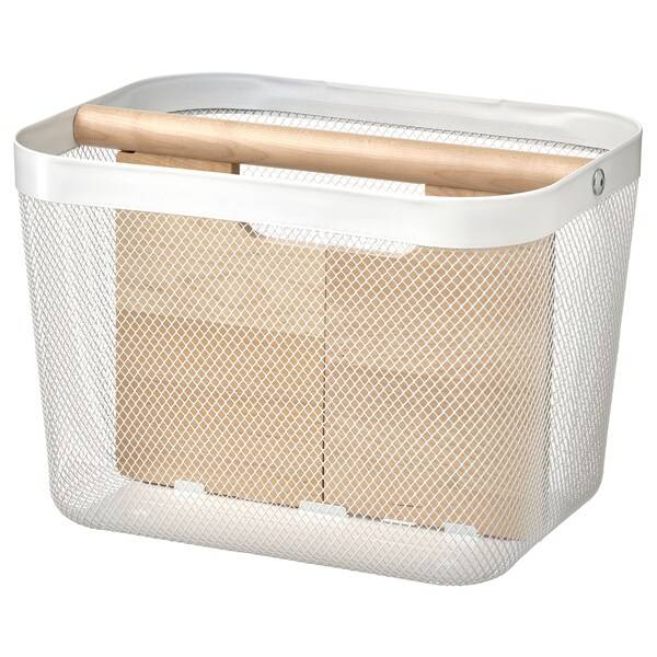RISATORP Korb mit Fächern, weiß, Online Outlet