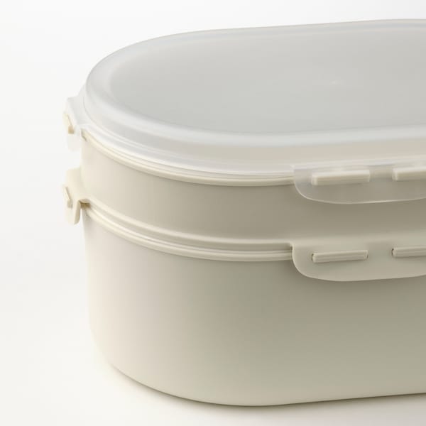 UTBJUDA Stapelb. Lunchbox trock. Lebensmit., helles Graubeige Neuheiten