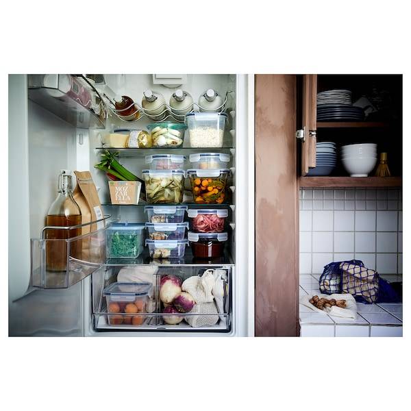 IKEA 365+ Vorratsbehälter mit Deckel, quadratisch/Kunststoff, Kauf eins, bekomm eins gratis
