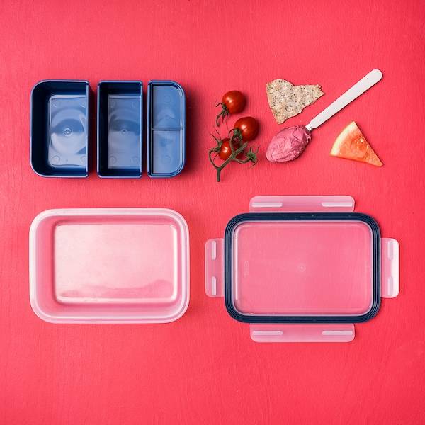 IKEA 365+ Lunchbox-Einsatz 3 St., dunkelblau Begrenzte Freigabe