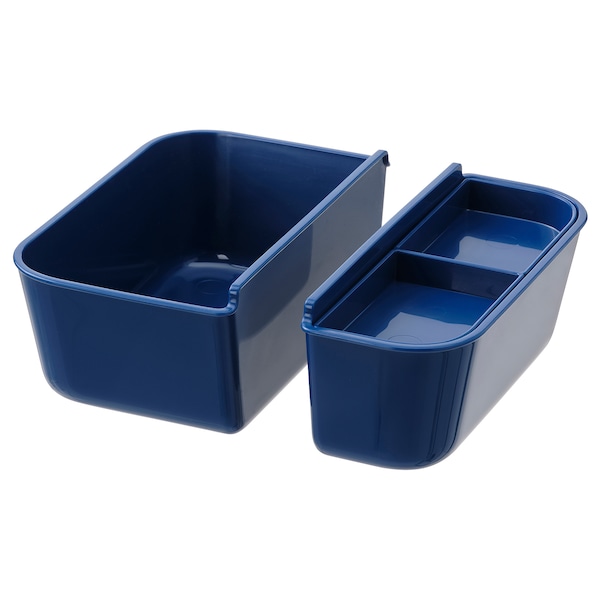IKEA 365+ Lunchbox-Einsatz 2 St., dunkelblau Letzter Tag