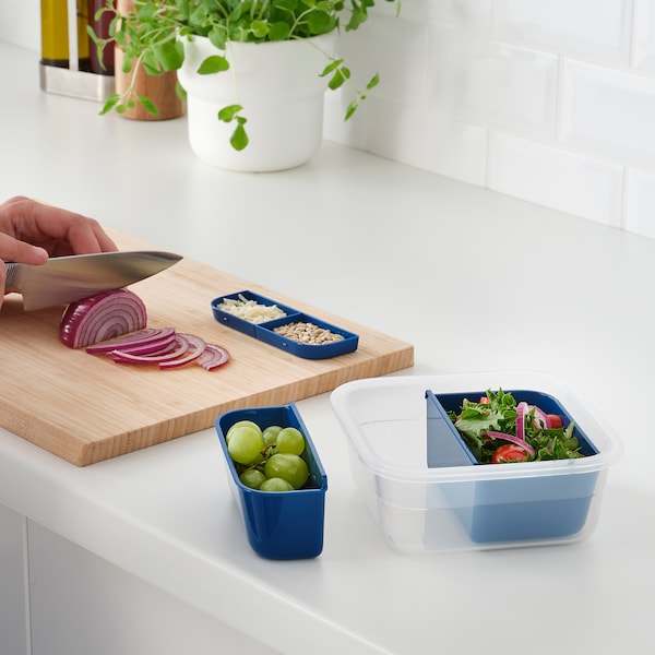 IKEA 365+ Lunchbox-Einsatz 2 St., dunkelblau Letzter Tag