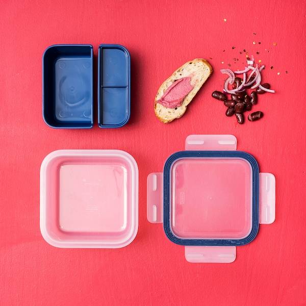 IKEA 365+ Lunchbox-Einsatz 2 St., dunkelblau Letzter Tag