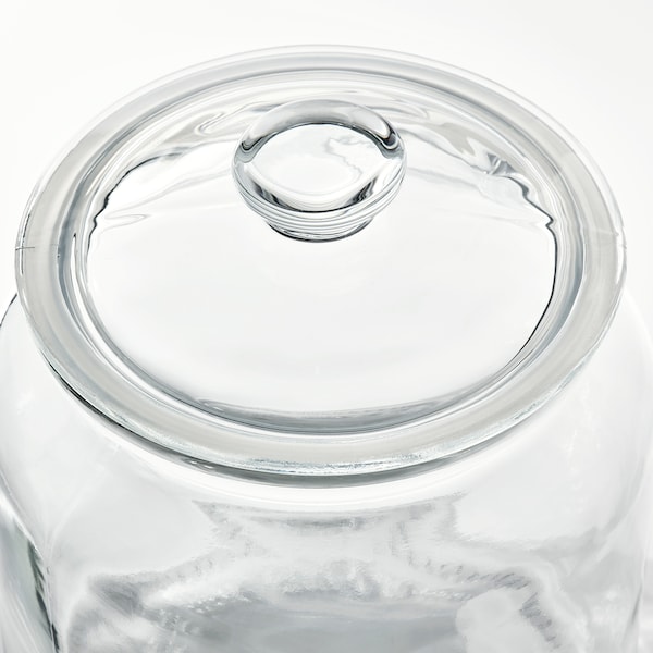 VARDAGEN Dose mit Deckel, Klarglas, Bis zu 65% Rabatt