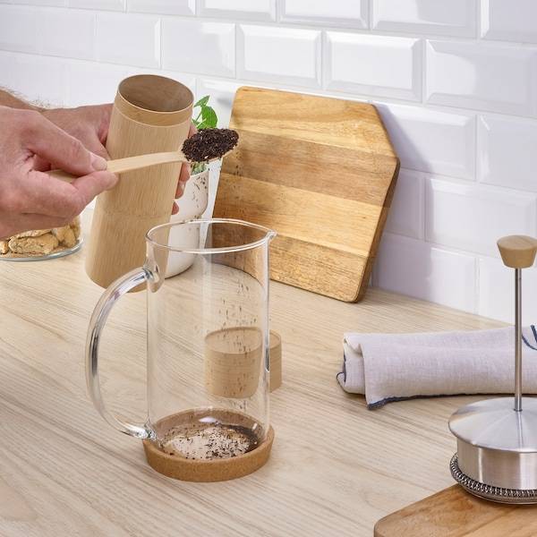 RÖDMULLE Kaffee-/Teedose, mit Löffel Bambusfurnier, Clearance-Verkauf