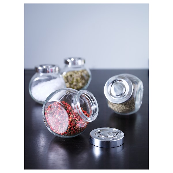 RAJTAN Gewürzglas, Glas/aluminiumfarben, Verkauf