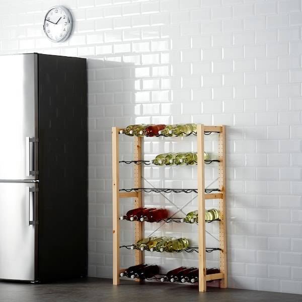 IVAR 1 Element/Flaschenbord, Kiefer/grau, Online Shopping