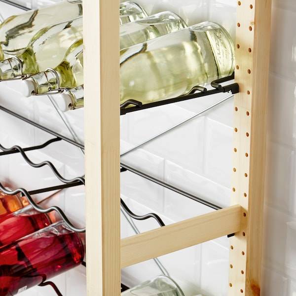 IVAR 1 Element/Flaschenbord, Kiefer/grau, Online Shopping