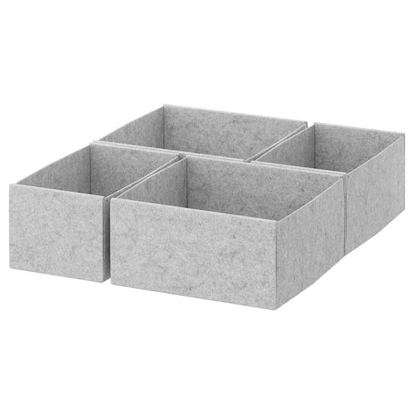 KOMPLEMENT Box 4er-Set, hellgrau,