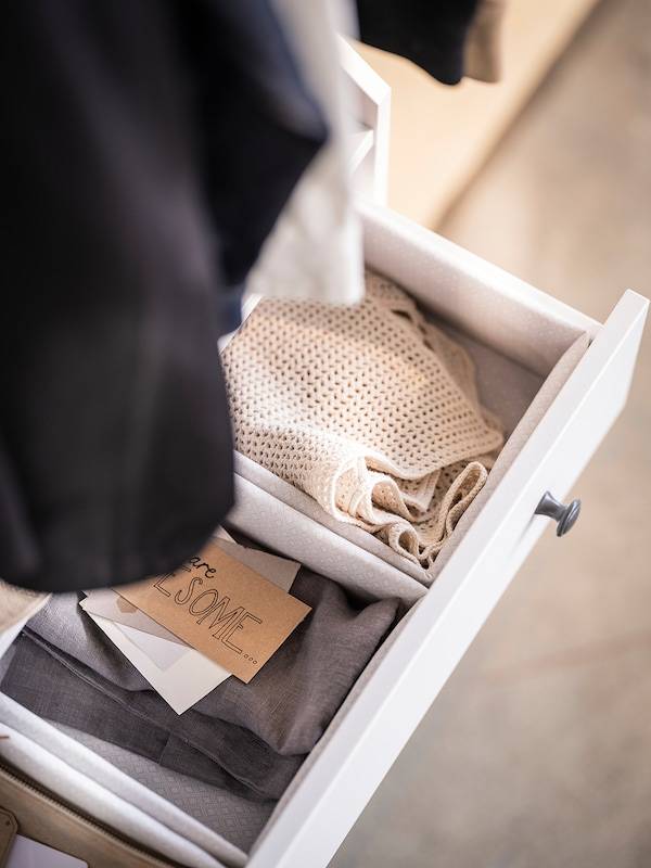 BAXNA Sortierbox, grau/weiß, Exklusive Angebote