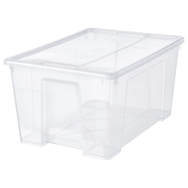 SAMLA Box mit Deckel, transparent, Verkauf