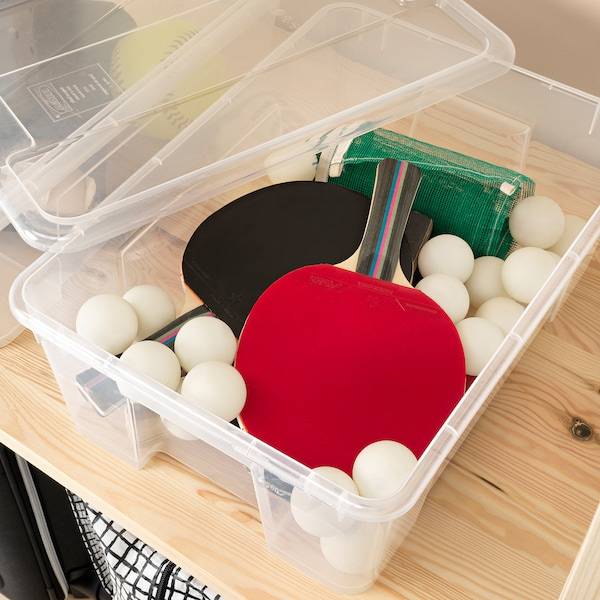 SAMLA Box mit Deckel, transparent, im Angebot