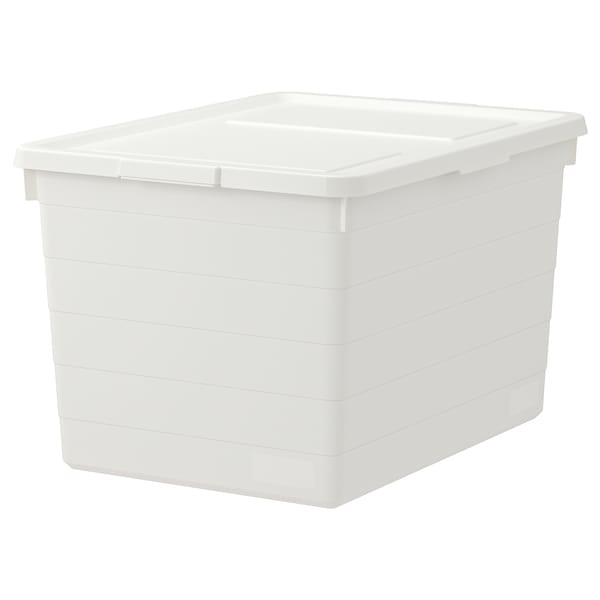 SOCKERBIT Box mit Deckel, weiß,