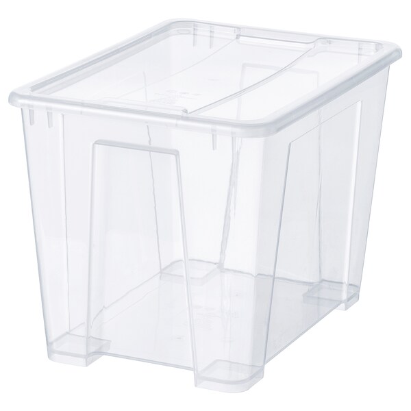 SAMLA Box mit Deckel, transparent, Günstiger Verkauf