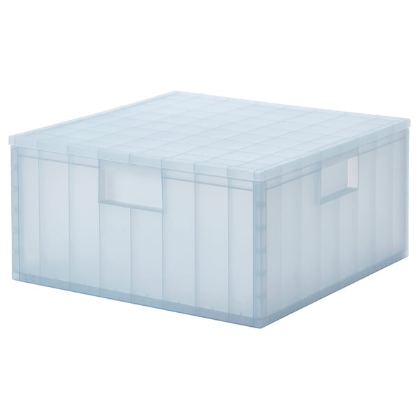 PANSARTAX Box mit Deckel, transparent graublau,